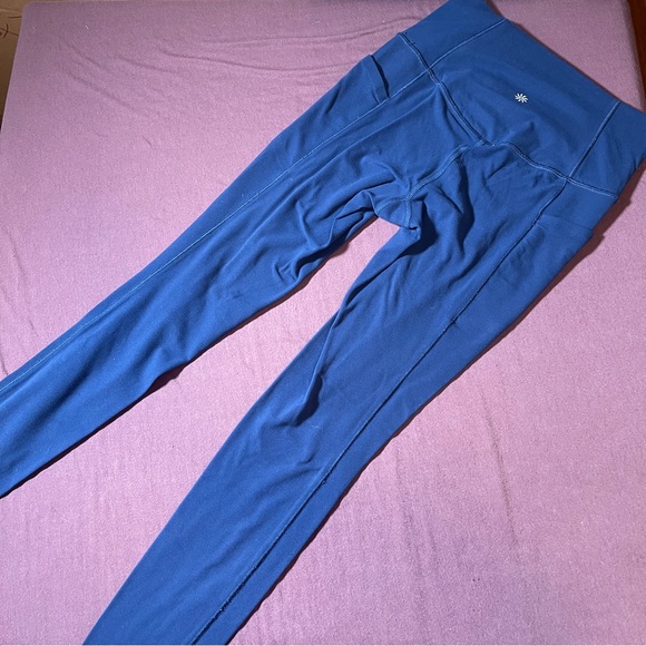 Athleta Salutation Stash Pocket II Tight Leggings in Blue - Size XS Pockets - Picture 5 of 6